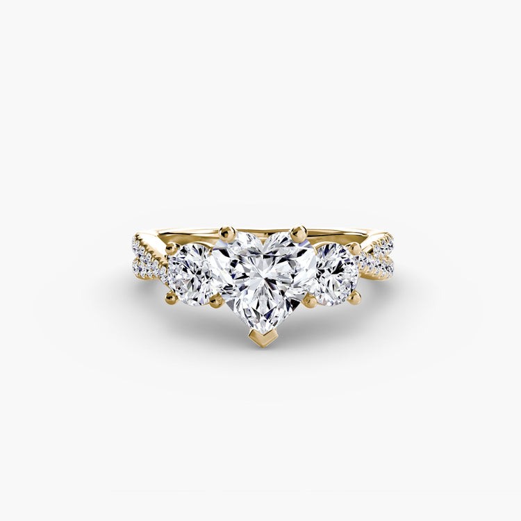 Diamant Setting 0,77-carats Gold – vue arrière