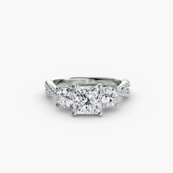 Diamant Pavé Setting 0,77 carats en Gold