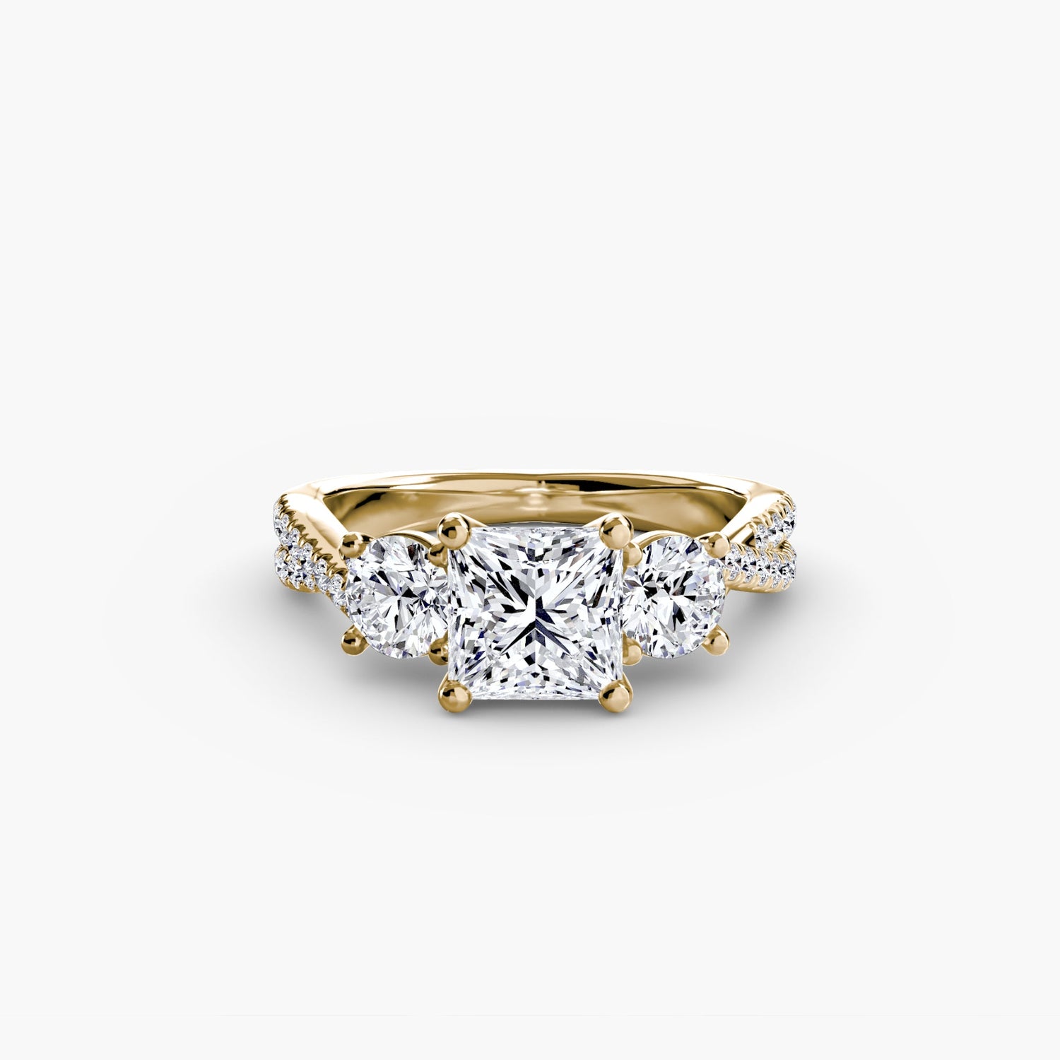Diamant Setting 0,77-carats Gold – vue de face