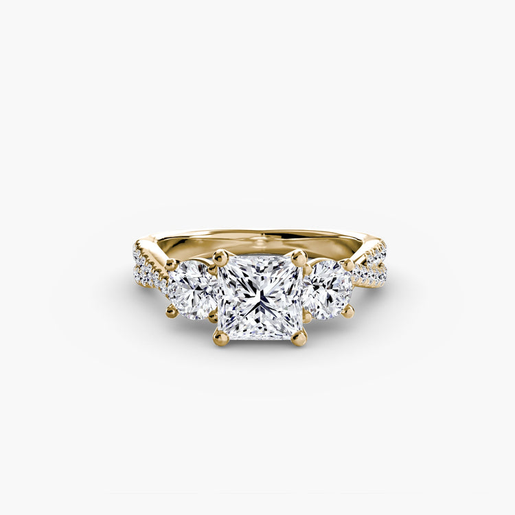 Diamant Setting 0,77-carats Gold – vue de face