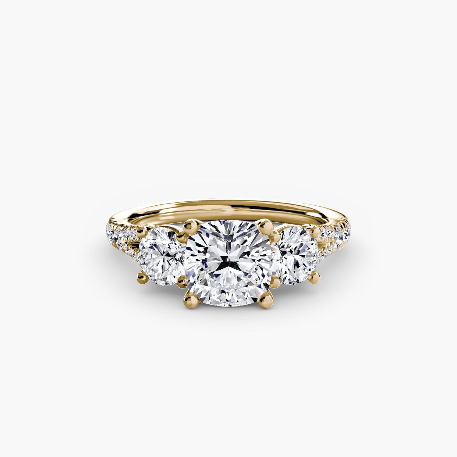 De luxe Diamant Fin Setting 0,77 carats – vue d'angle