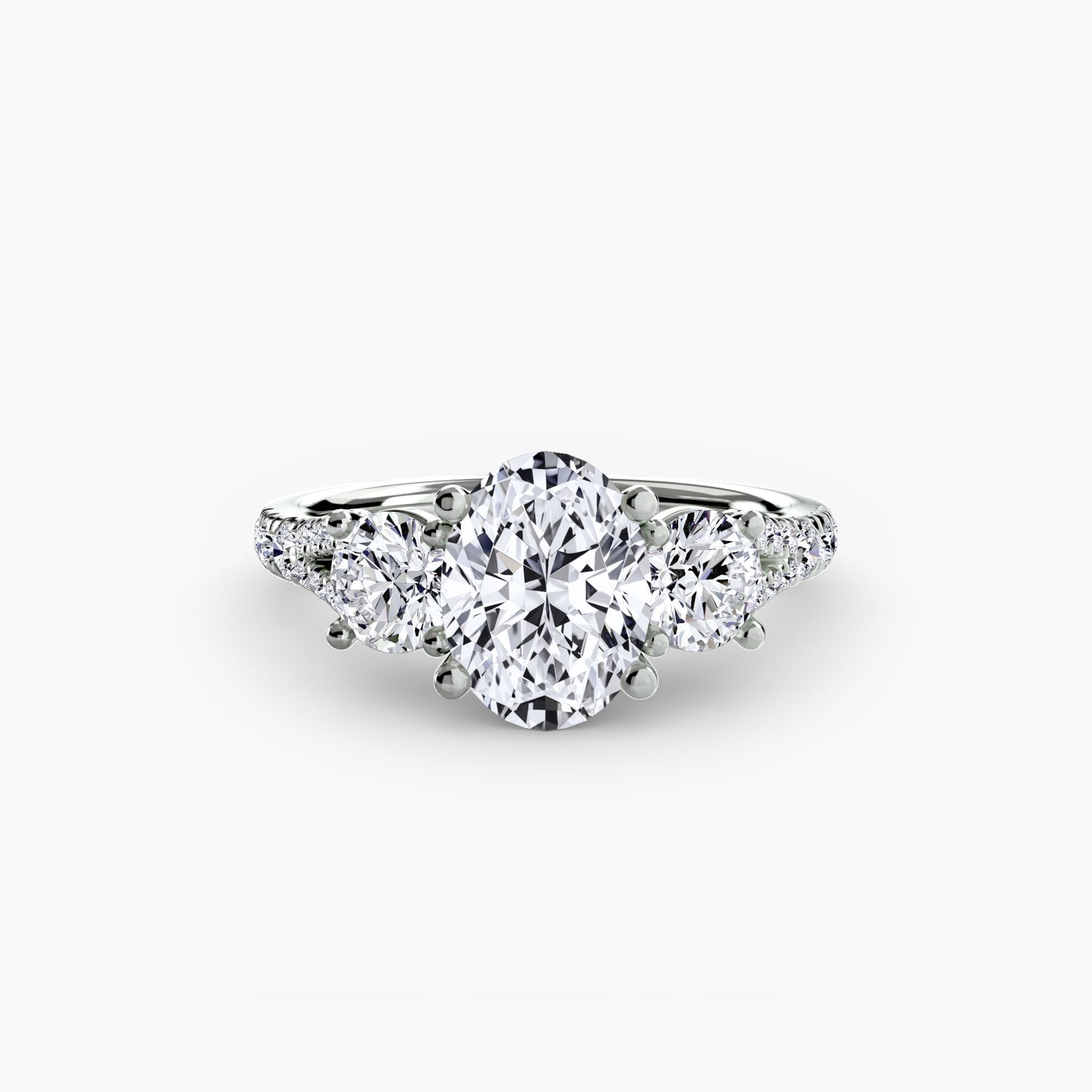 De luxe Diamant Fin Setting 0,77 carats – vue de profil