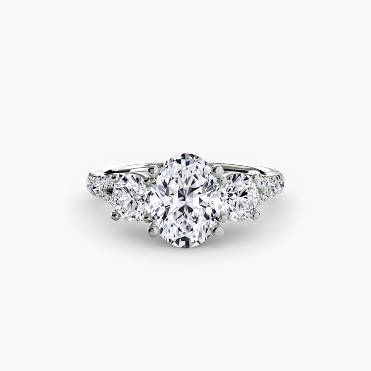 De luxe Diamant Fin Setting 0,77 carats – vue de profil