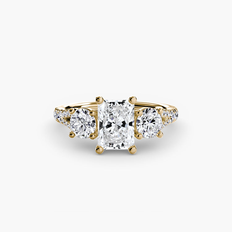 Taille Brillant Diamant Fin bague en Gold – vue alternative