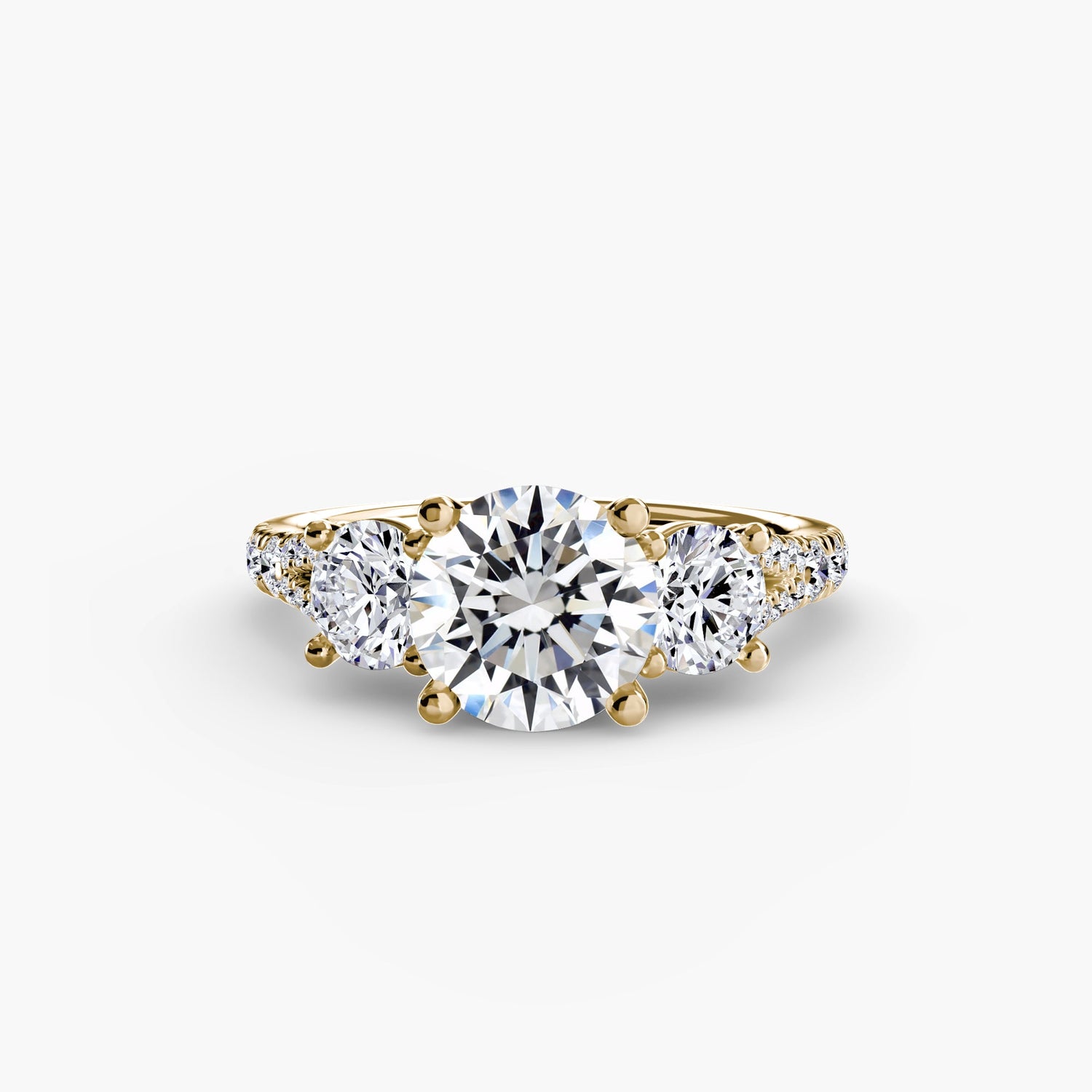 Diamant Fin Setting 0,77 carats Gold – vue de face