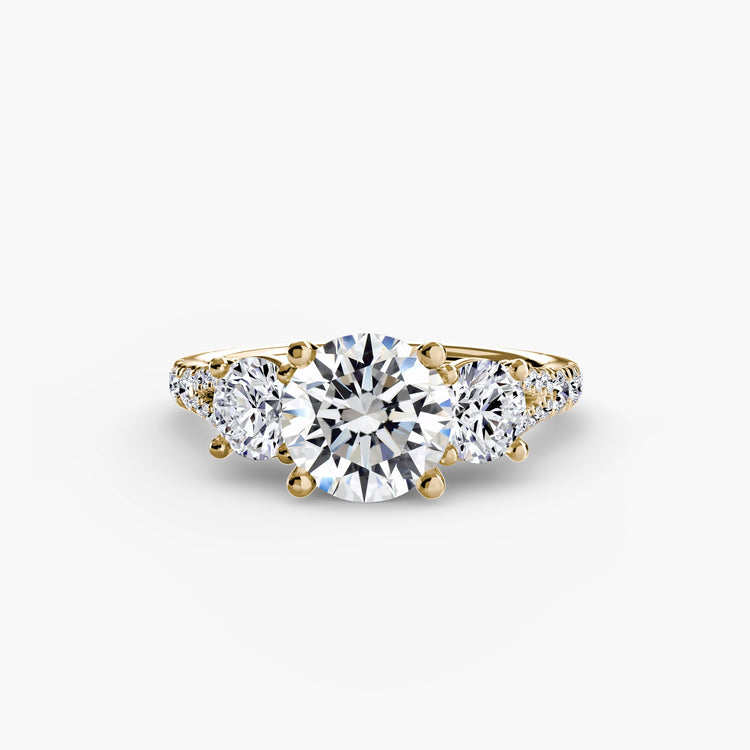 Diamant Fin Setting 0,77 carats Gold – vue de face