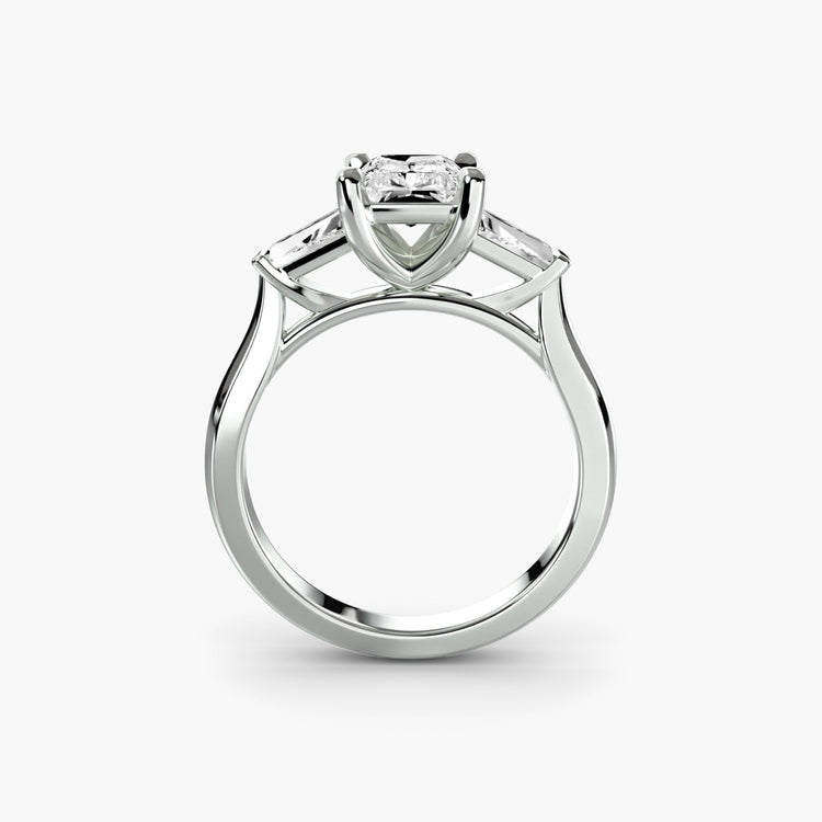Taille Ronde Brillant bague en Gold – vue de face