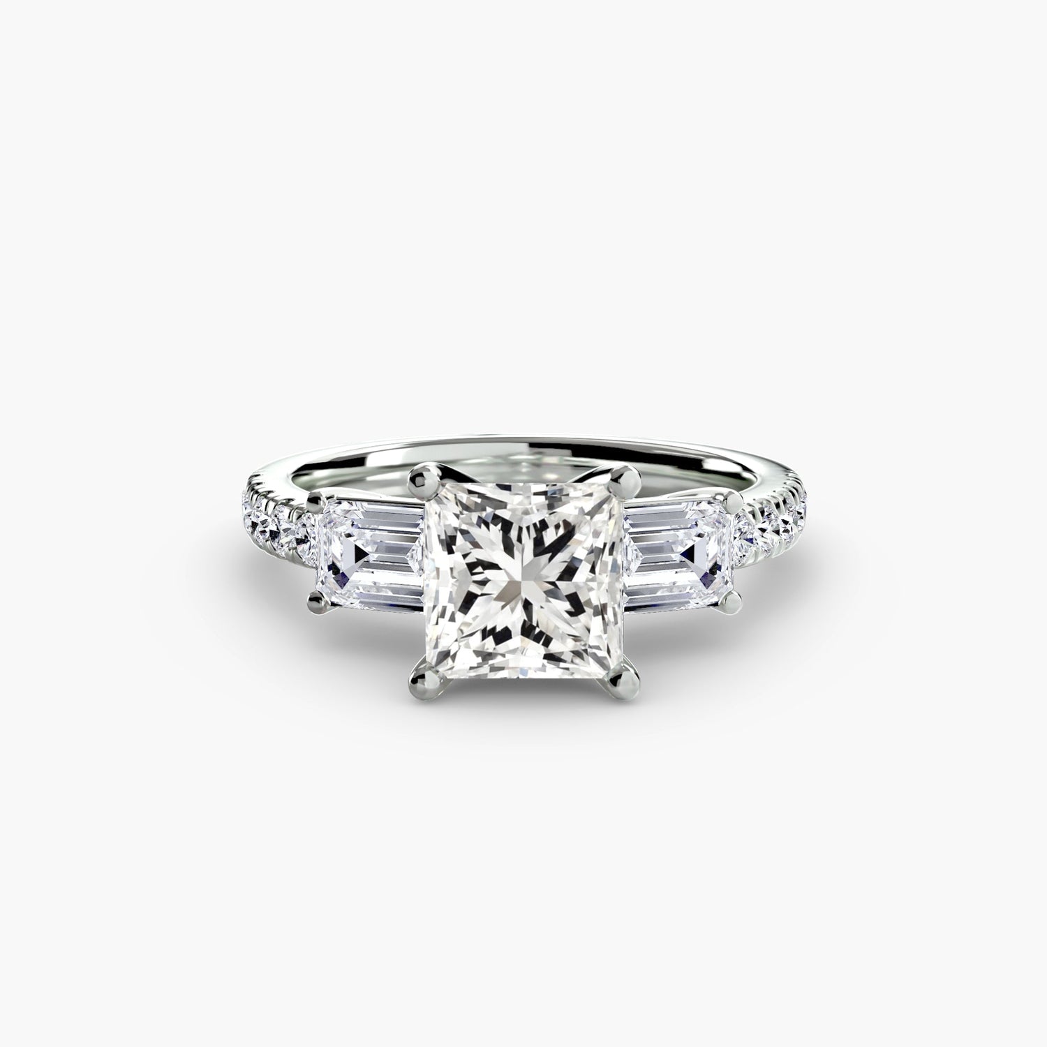 Taille Brillant Brillant bague en Gold – vue de côté