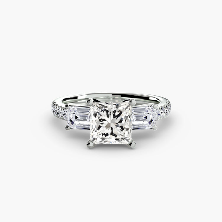 Taille Brillant Brillant bague en Gold – vue de côté