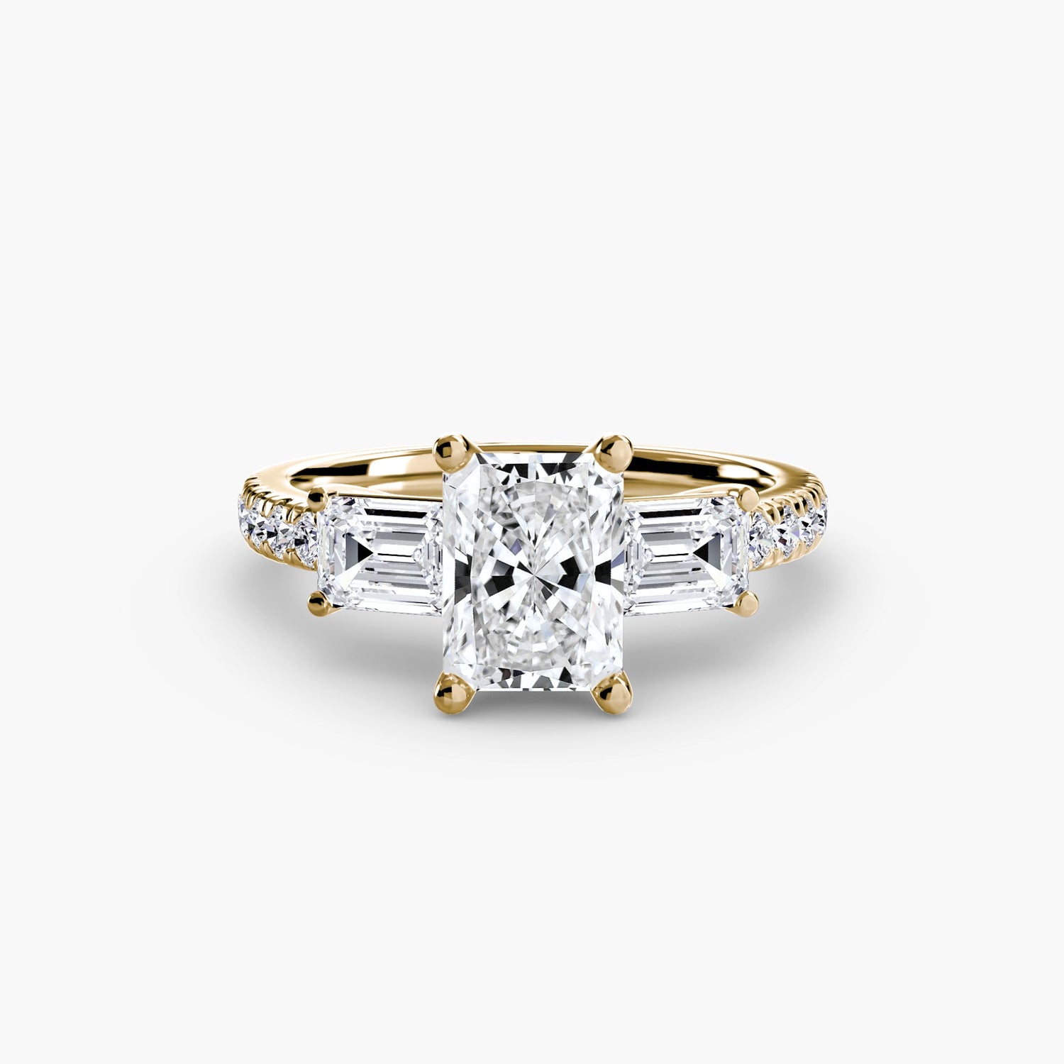 Taille Brillant Brillant bague en Gold – vue détaillée