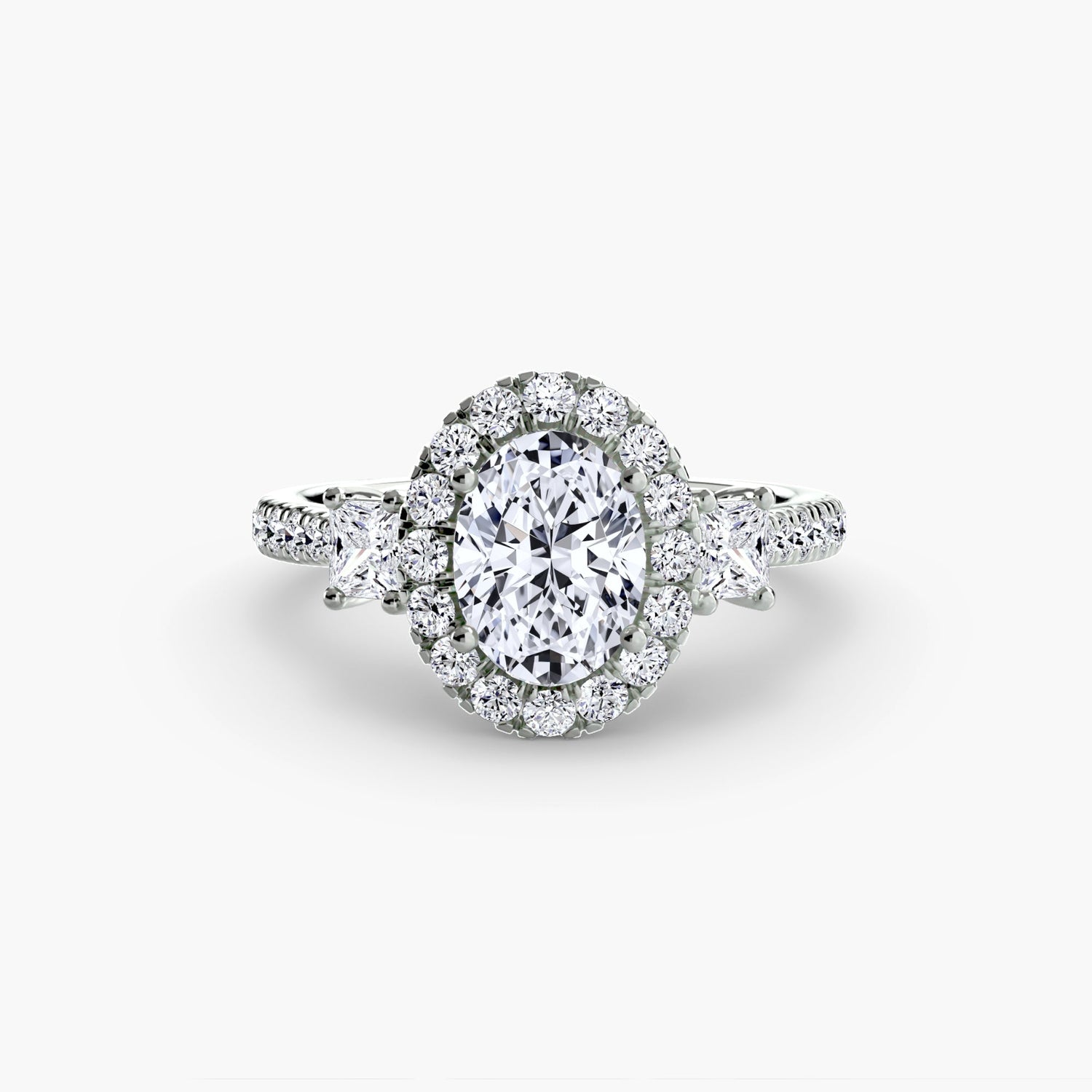 Taille Brillant Brillant bague en Gold – vue de profil