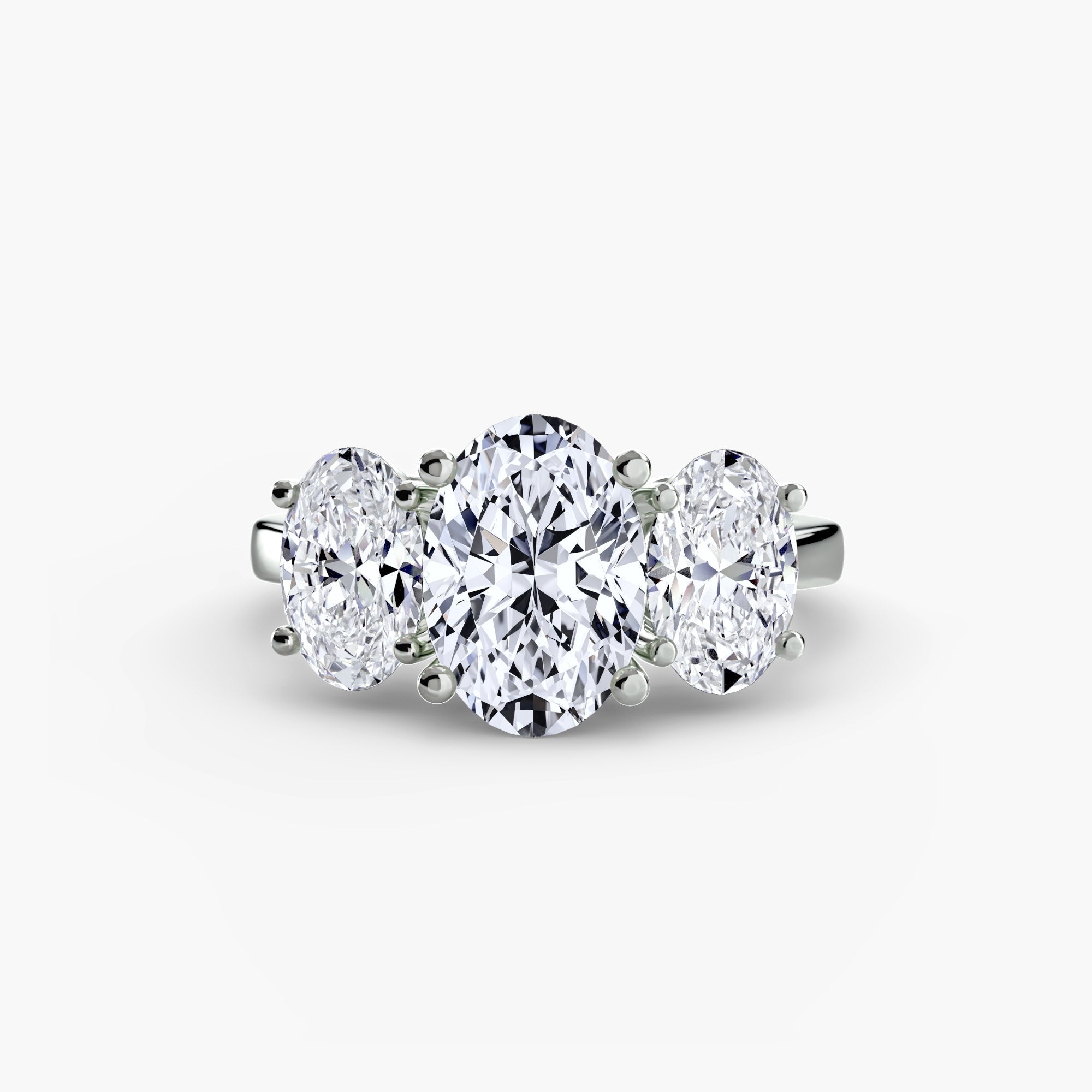 Taille Ronde Pierre Précieuse bague en Gold – vue principale