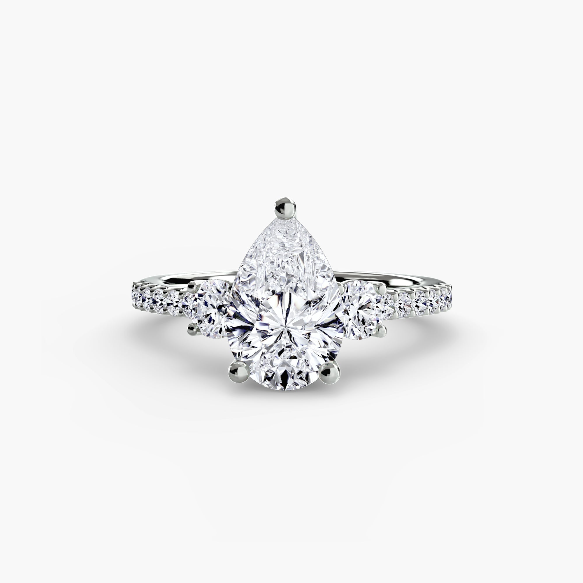 Taille Brillant Brillant bague en Gold – vue principale