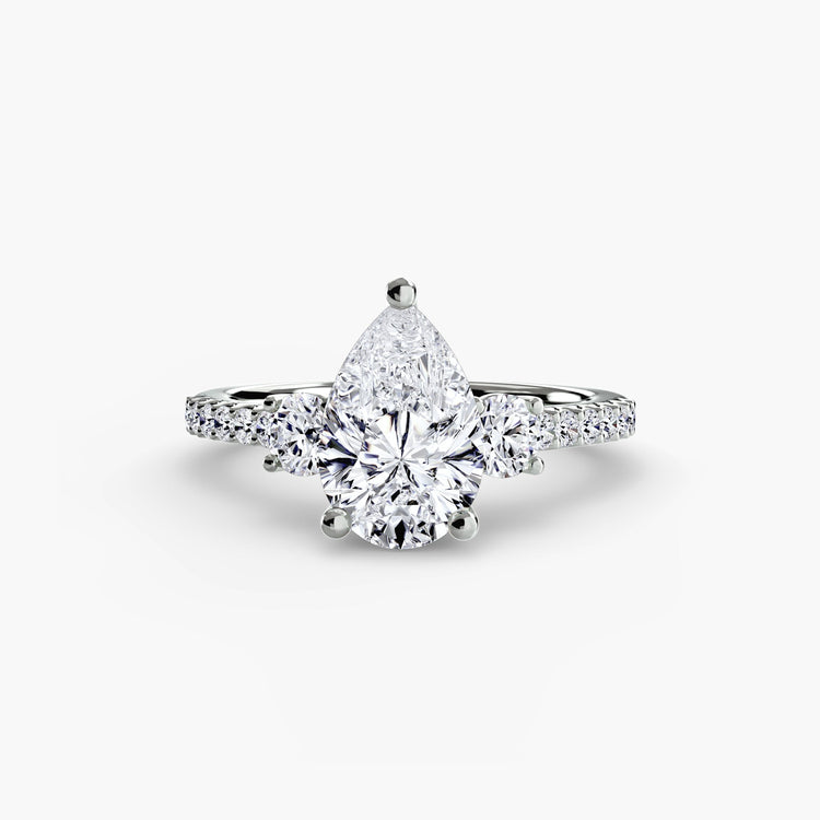 Brillant Taille Brillant Setting en Gold – vue détaillée