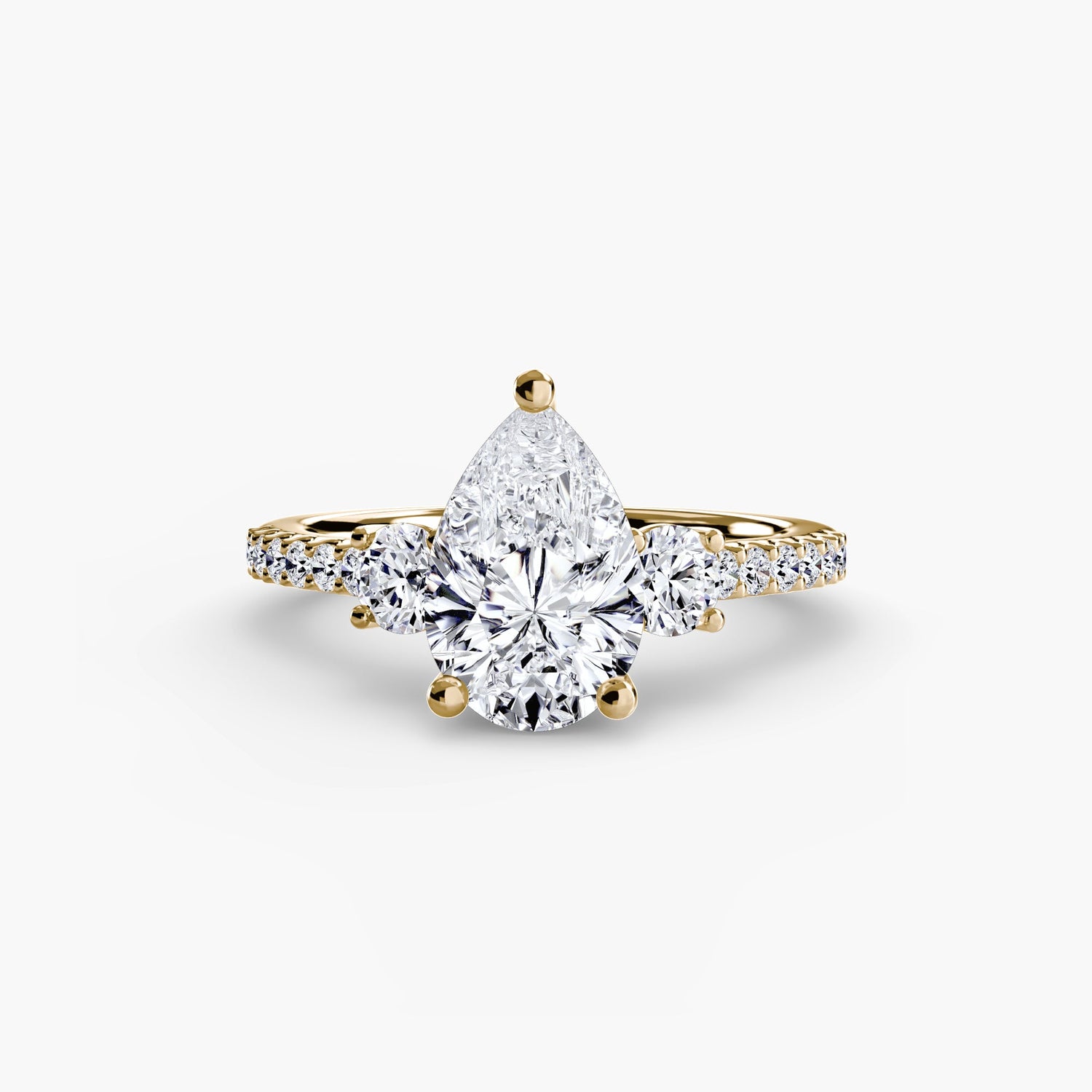 Setting Gold avec Brillant – vue de dessus