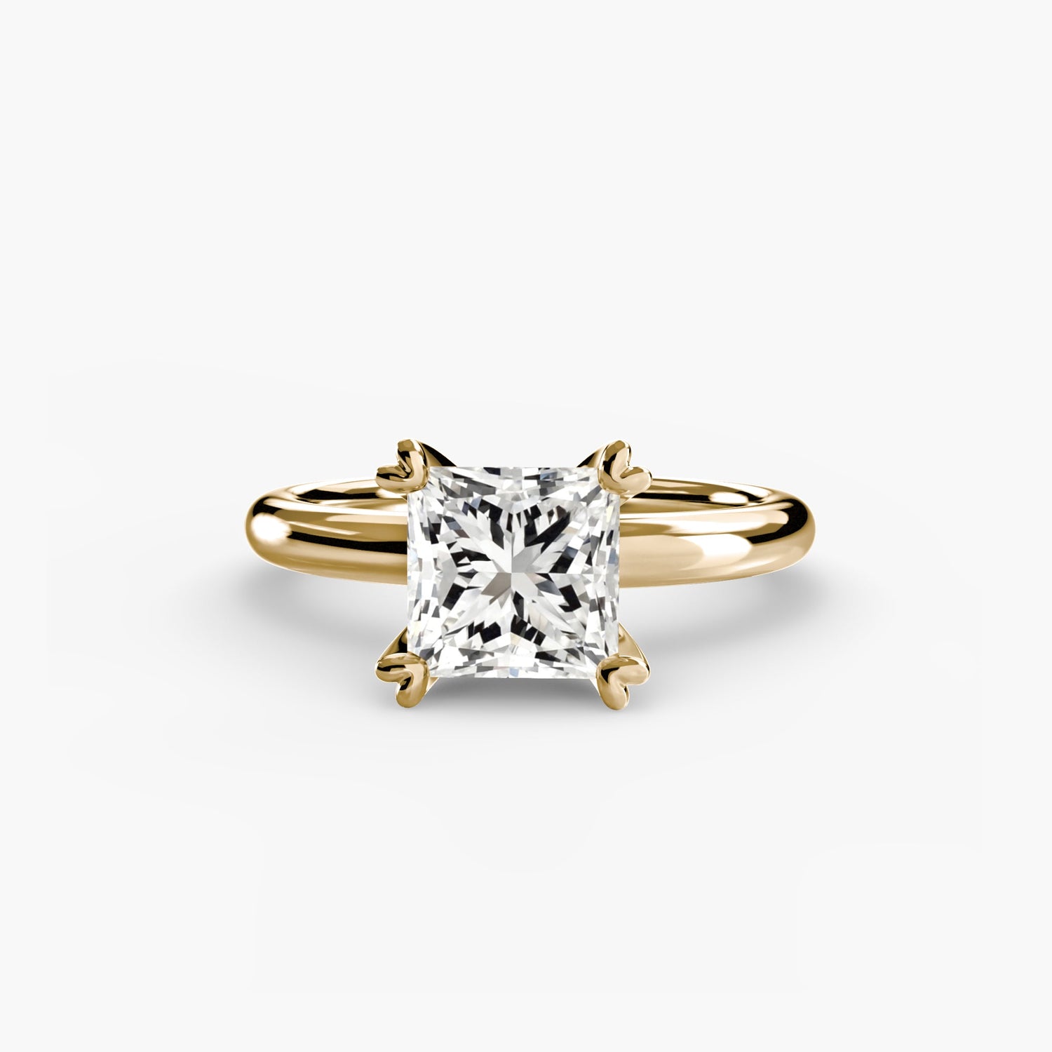 Diamant Fin Setting -carats Gold – vue de côté