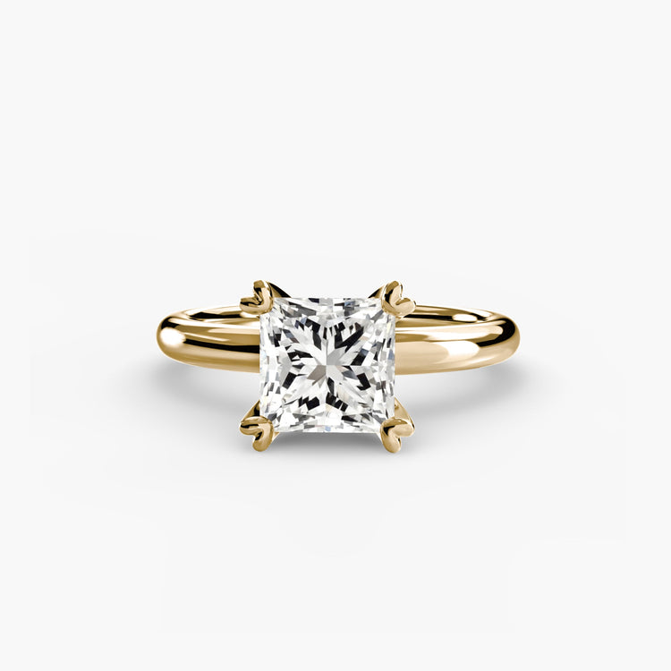 Diamant Fin Setting -carats Gold – vue de côté