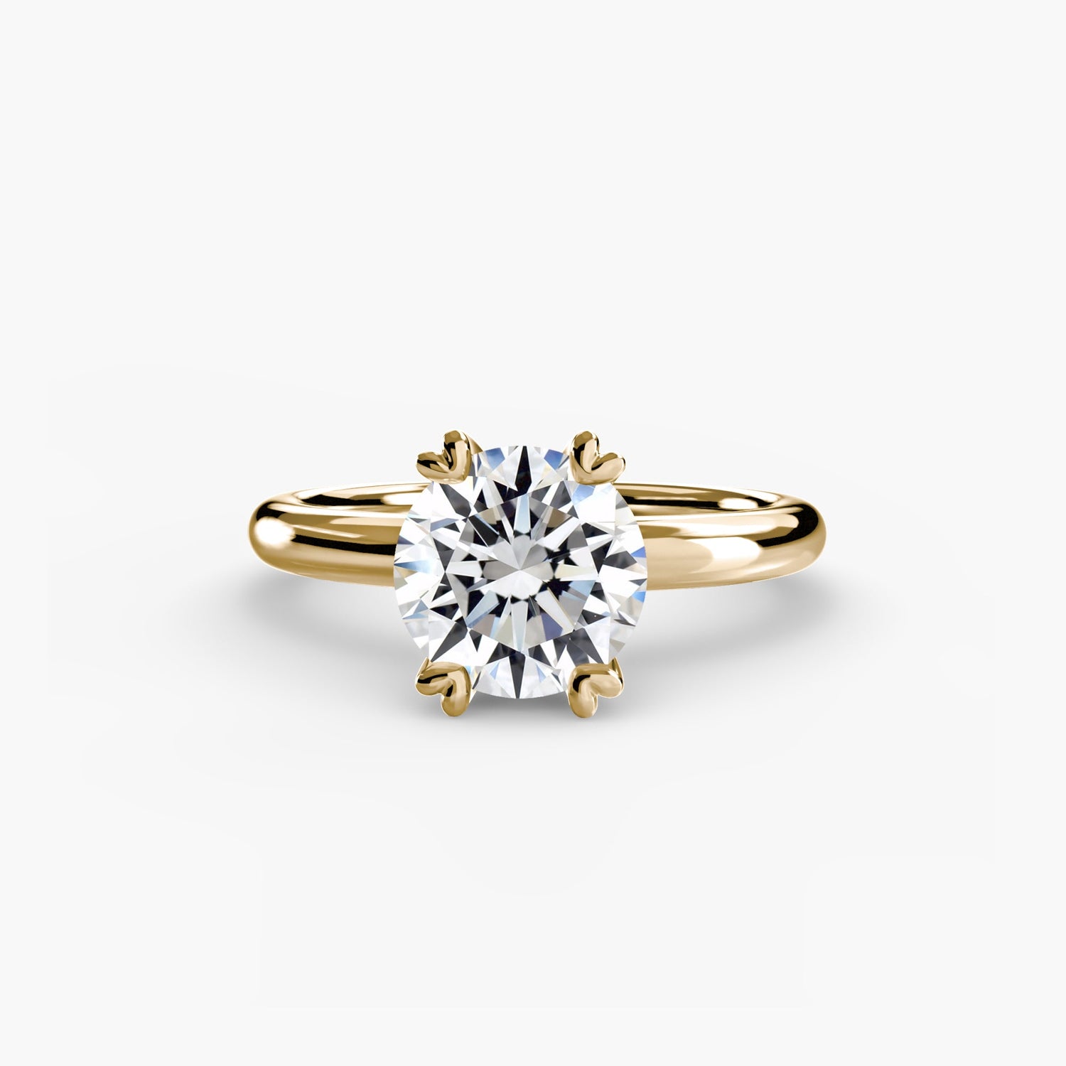 Diamant Fin Setting en Gold – vue de face