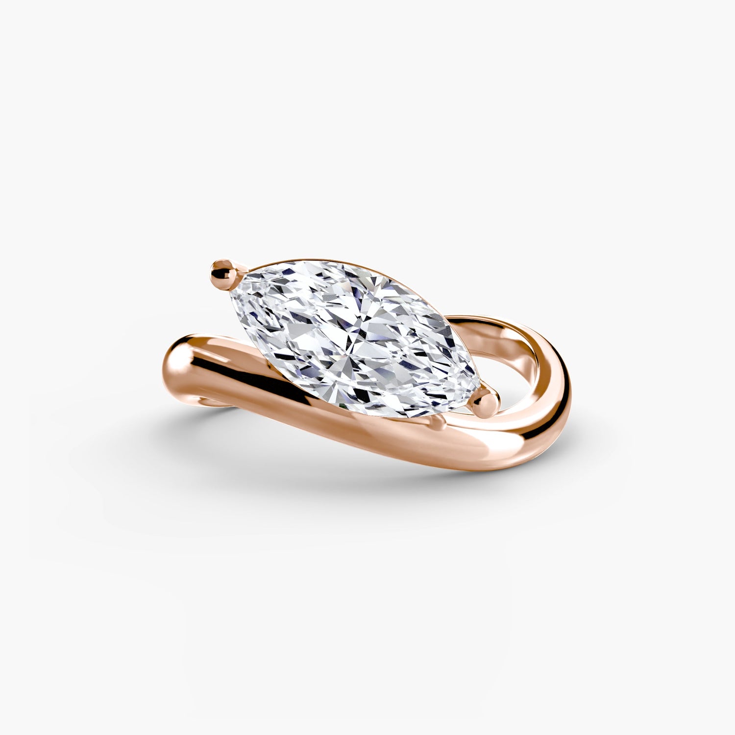 Sophistiqué Diamant Setting carats – vue d'angle