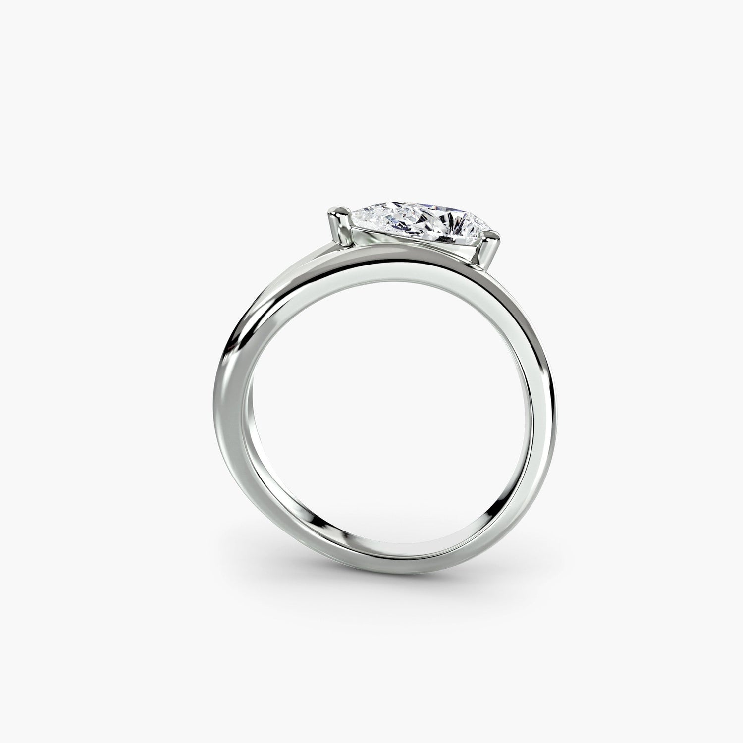 Sophistiqué Brillant Setting carats – vue de face