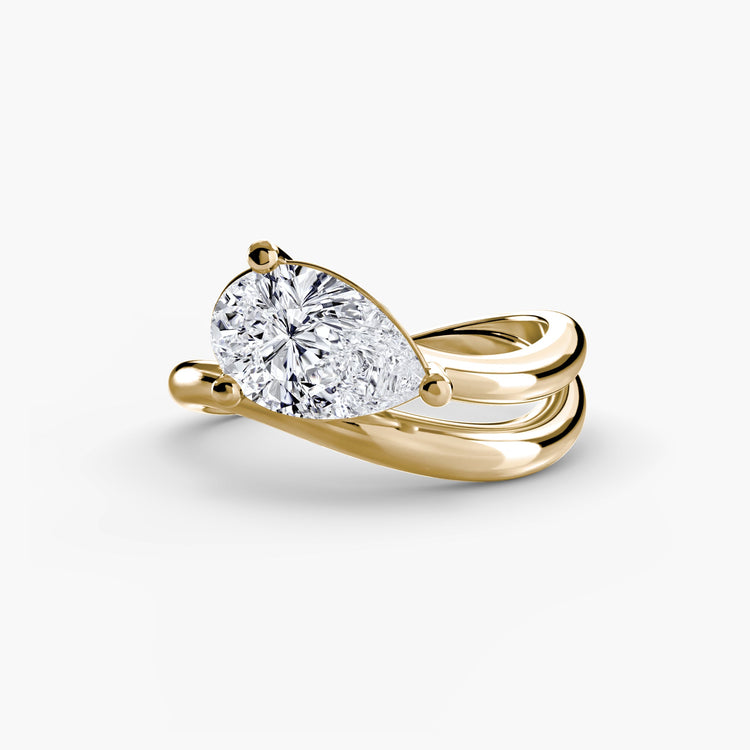 Setting Gold avec Brillant – vue de dessus
