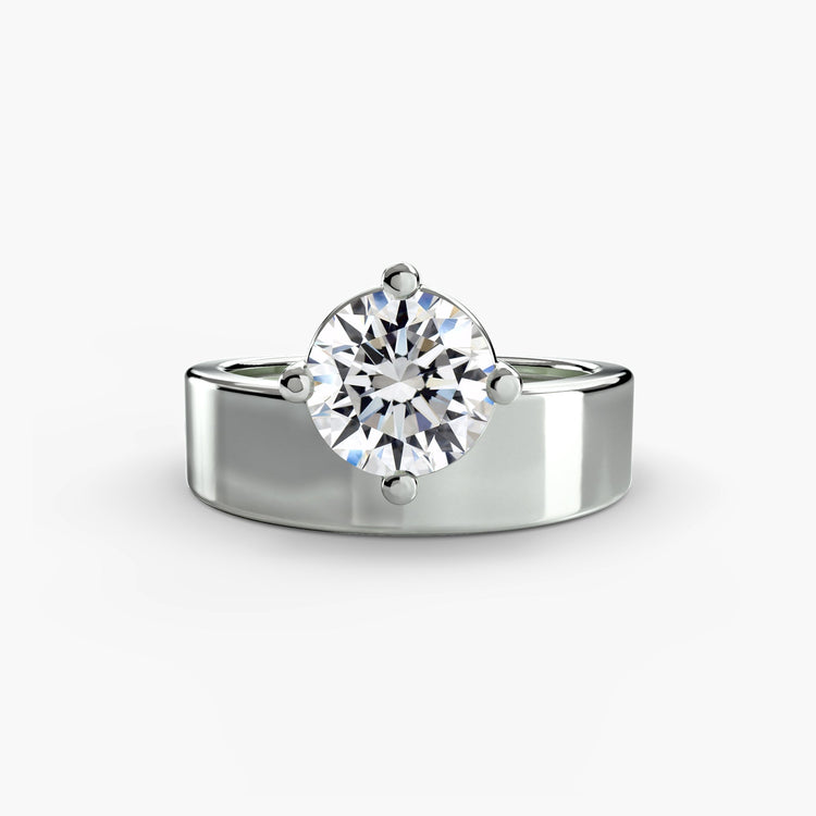 Raffiné Diamant Fin Setting carats – vue de profil