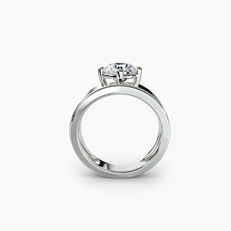 Diamant Fin Setting – vue de face