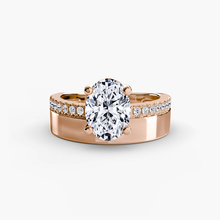 Élégant Diamant Fin Setting 0,13 carats – vue arrière