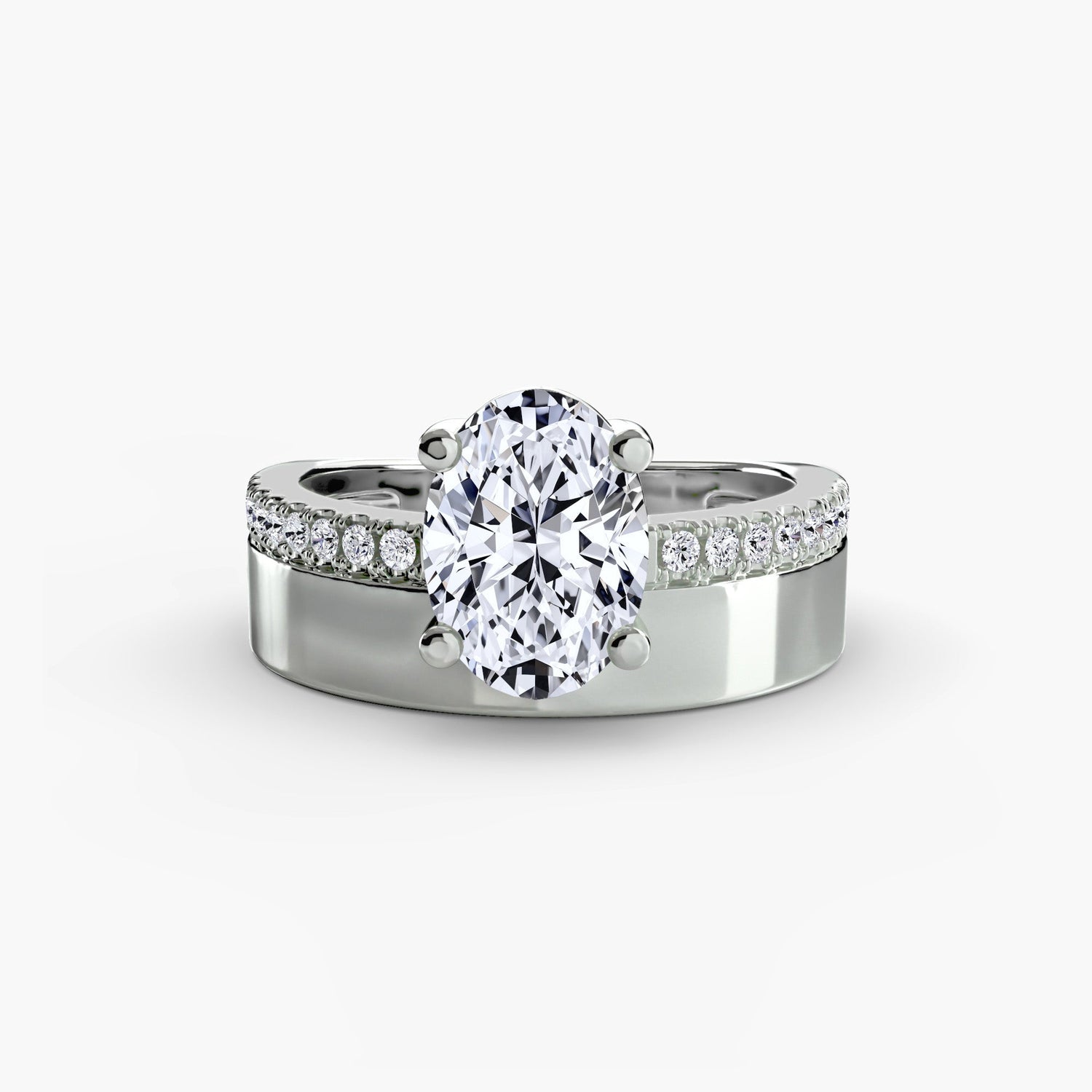 Élégant Setting 0,13 carats – vue de profil