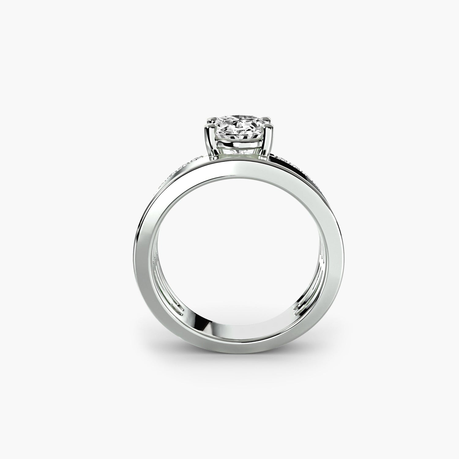 Setting Gold avec Diamant Fin – vue de face