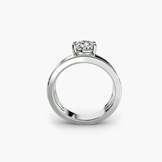 Setting Gold avec Diamant Fin – vue de face