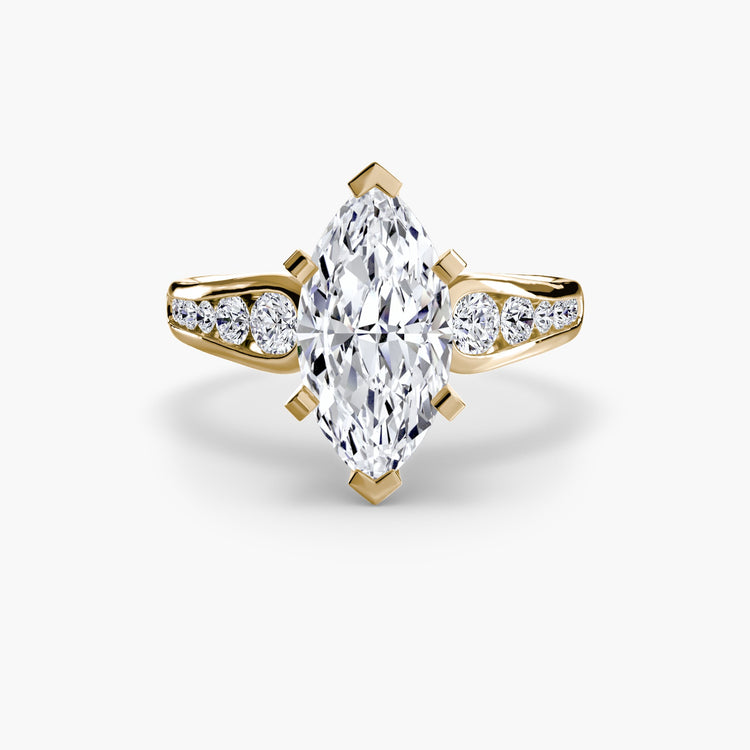 Gemme Taille Brillant Setting en Gold – vue alternative