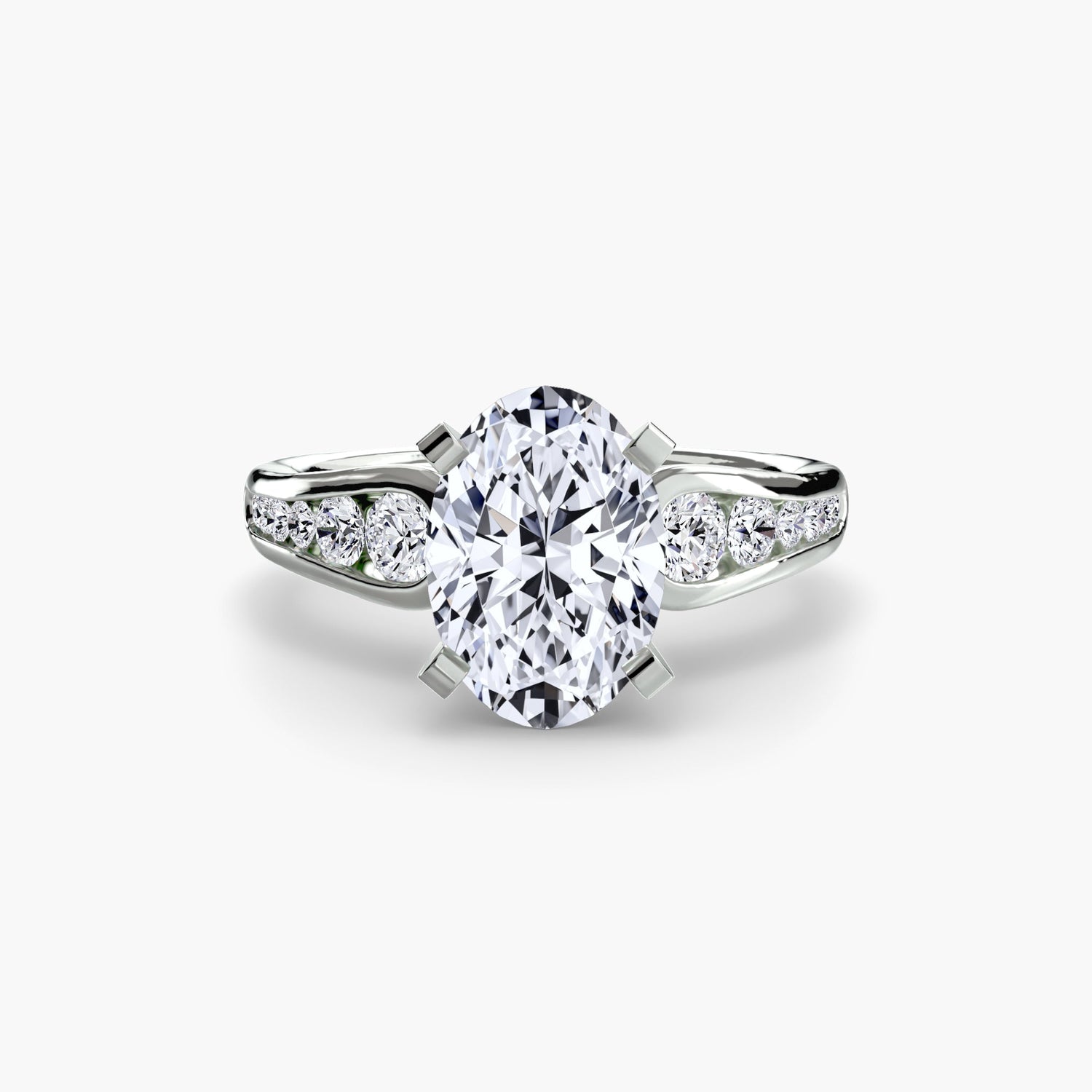 Taille Brillant Gemme bague en Gold – vue de profil