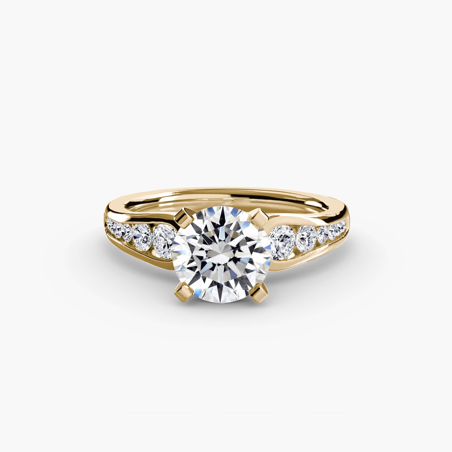 Taille Brillant Gemme bague en Gold – vue principale