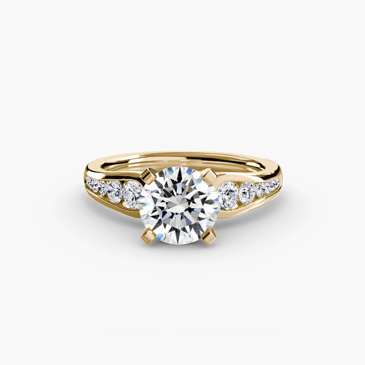 Taille Brillant Gemme bague en Gold – vue principale
