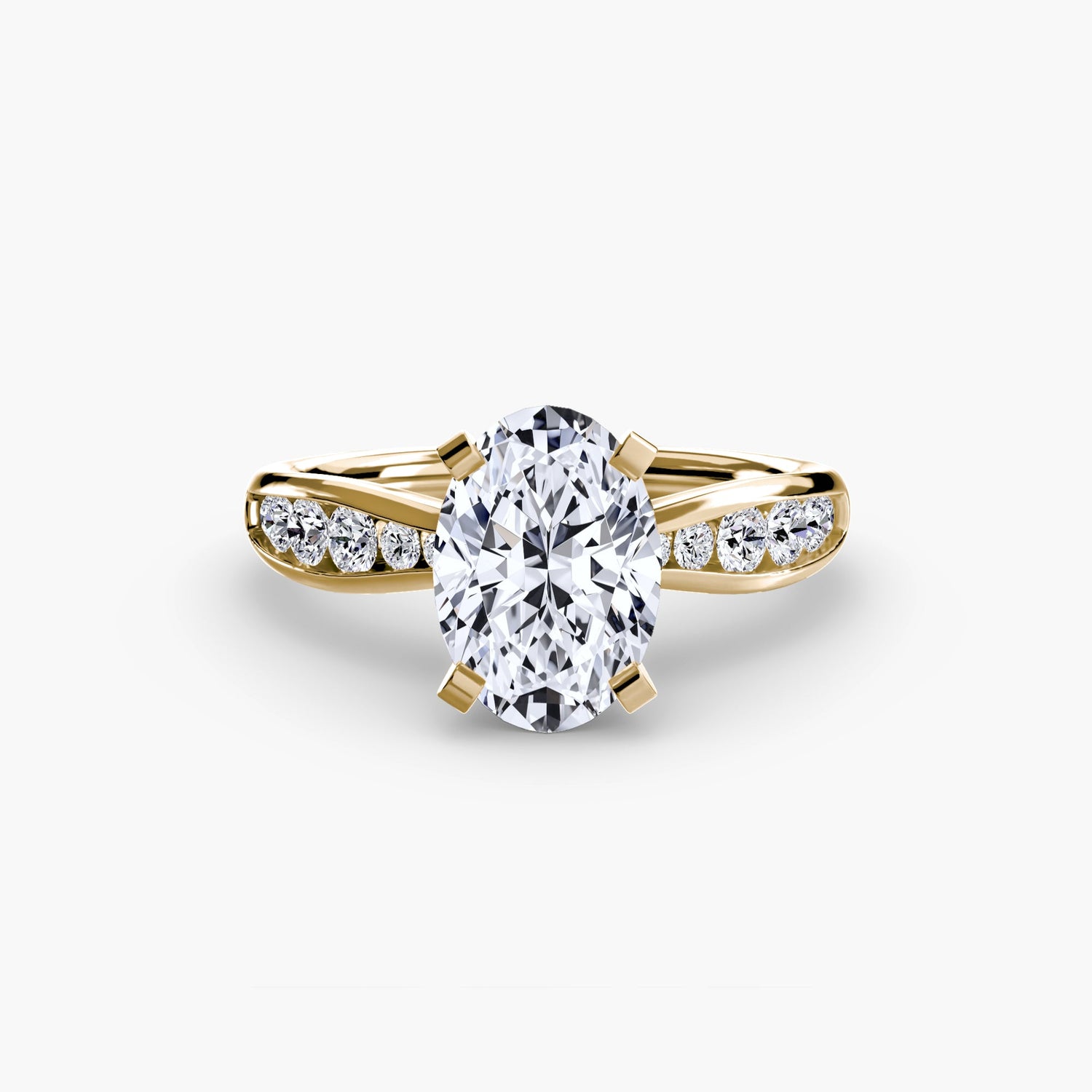 De luxe Setting carats – vue de profil