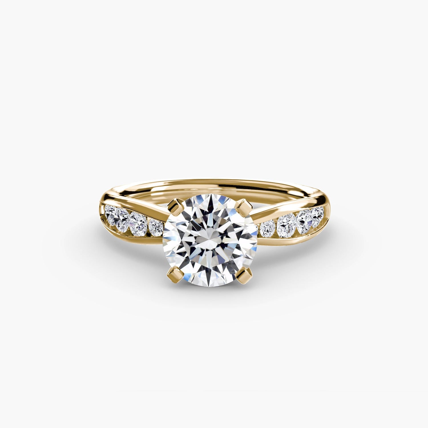 Pierre Précieuse Setting -carats Gold – vue de face
