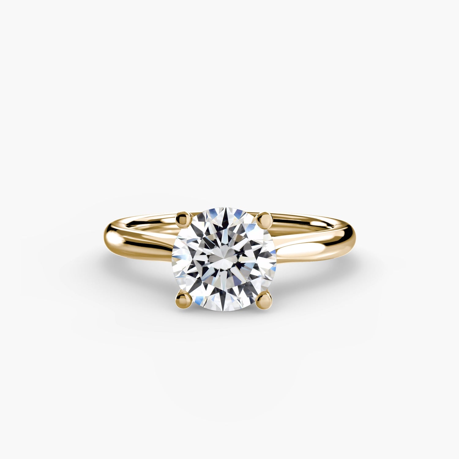 Setting Gold avec Diamant Fin – vue de dessus