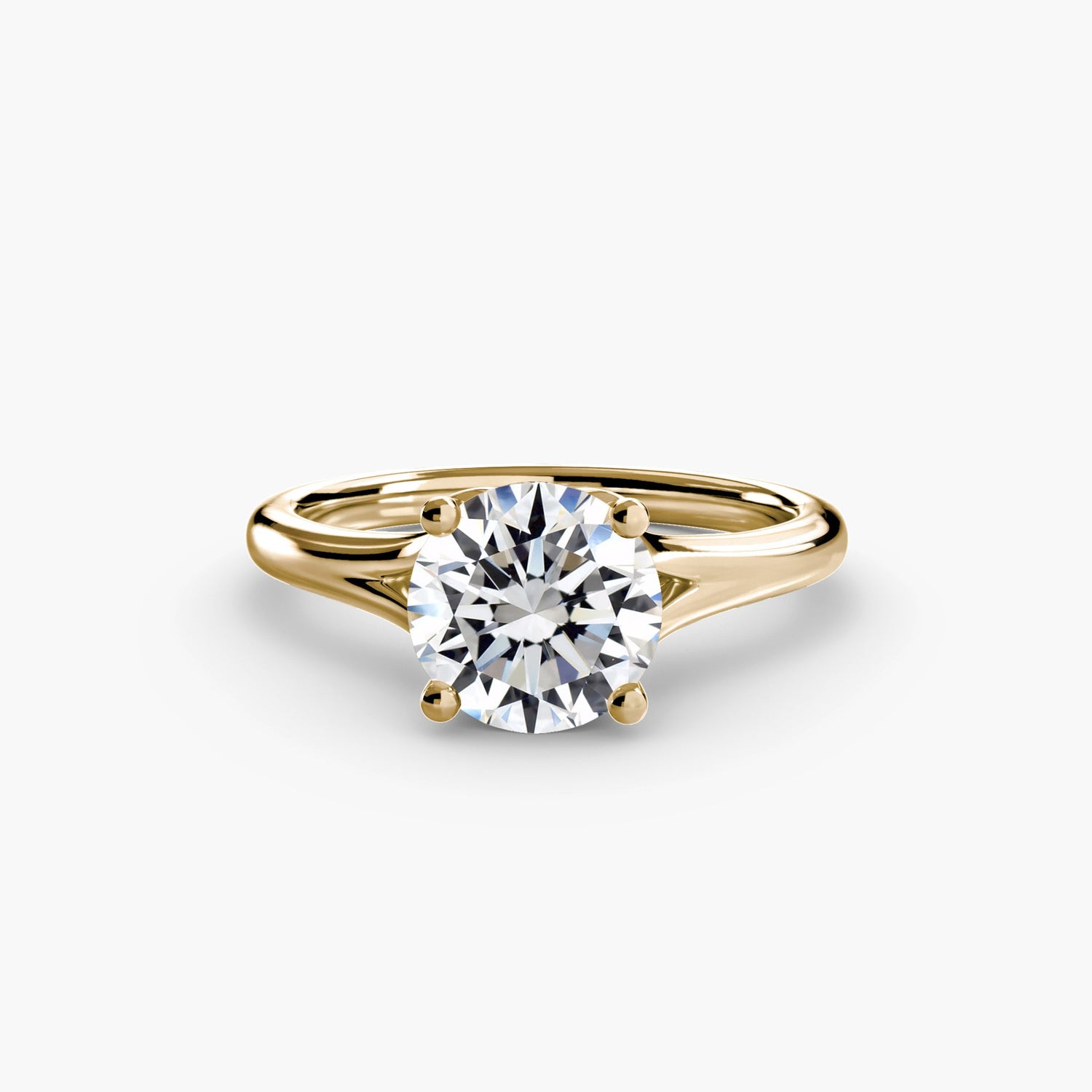 Brillant Setting -carats Gold – vue de côté