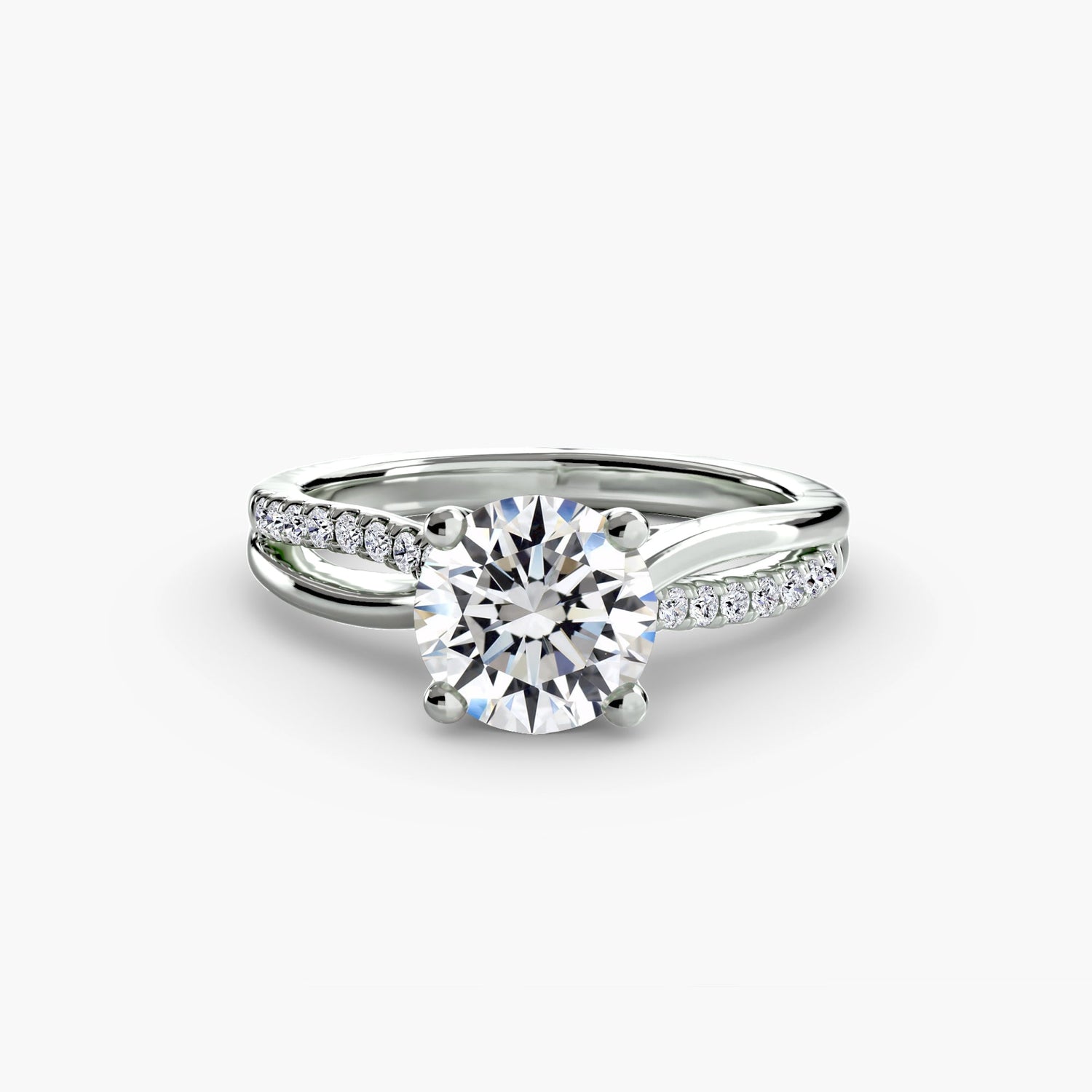 Étincelant Setting carats – vue de profil