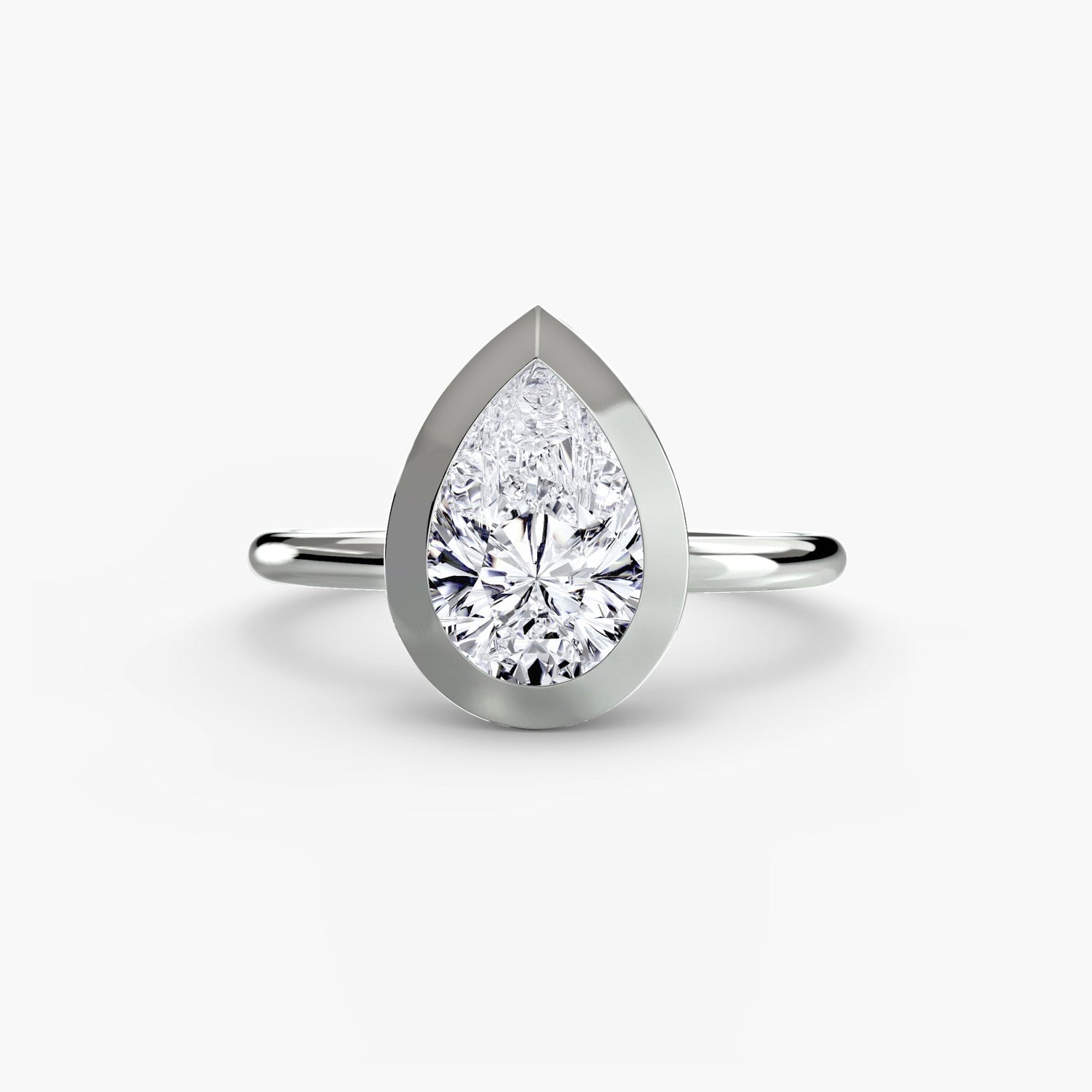 Pierre Précieuse bague en Gold – vue de dessus