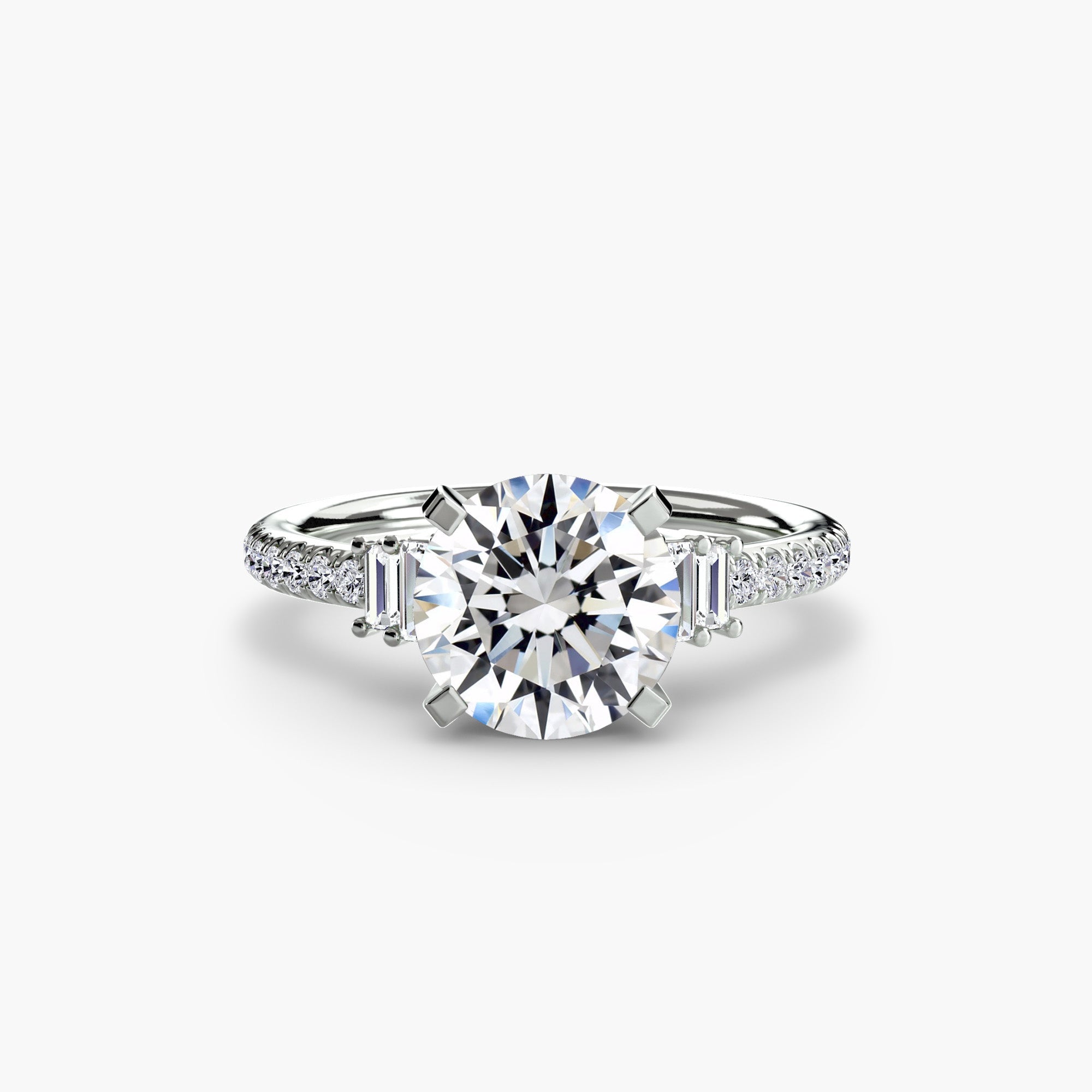 Pierre Précieuse Taille Ronde Setting en Gold – vue principale