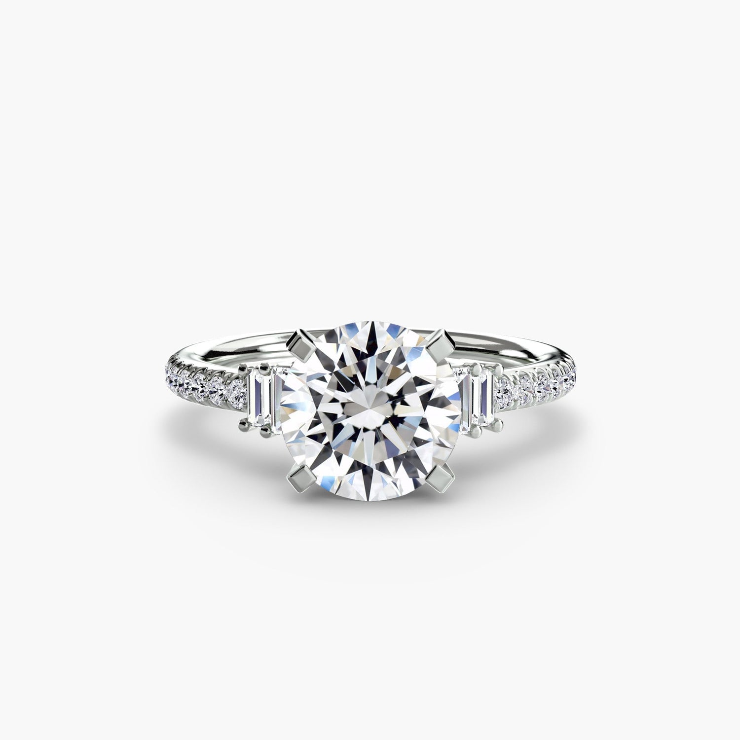 Pierre Précieuse Taille Ronde Setting en Gold – vue principale
