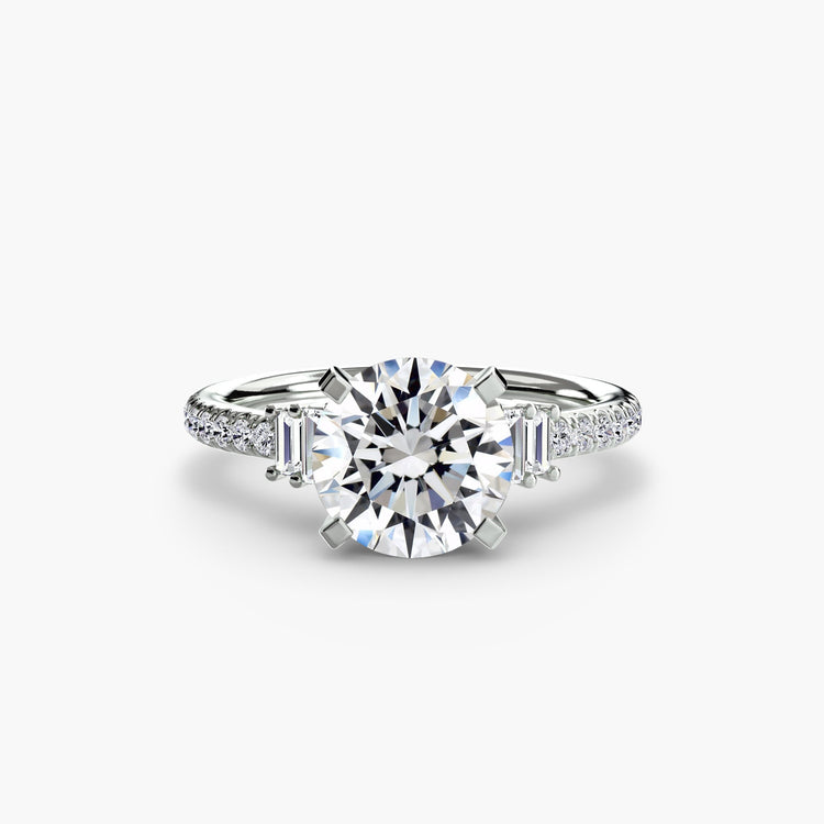 Pierre Précieuse Taille Ronde Setting en Gold – vue principale