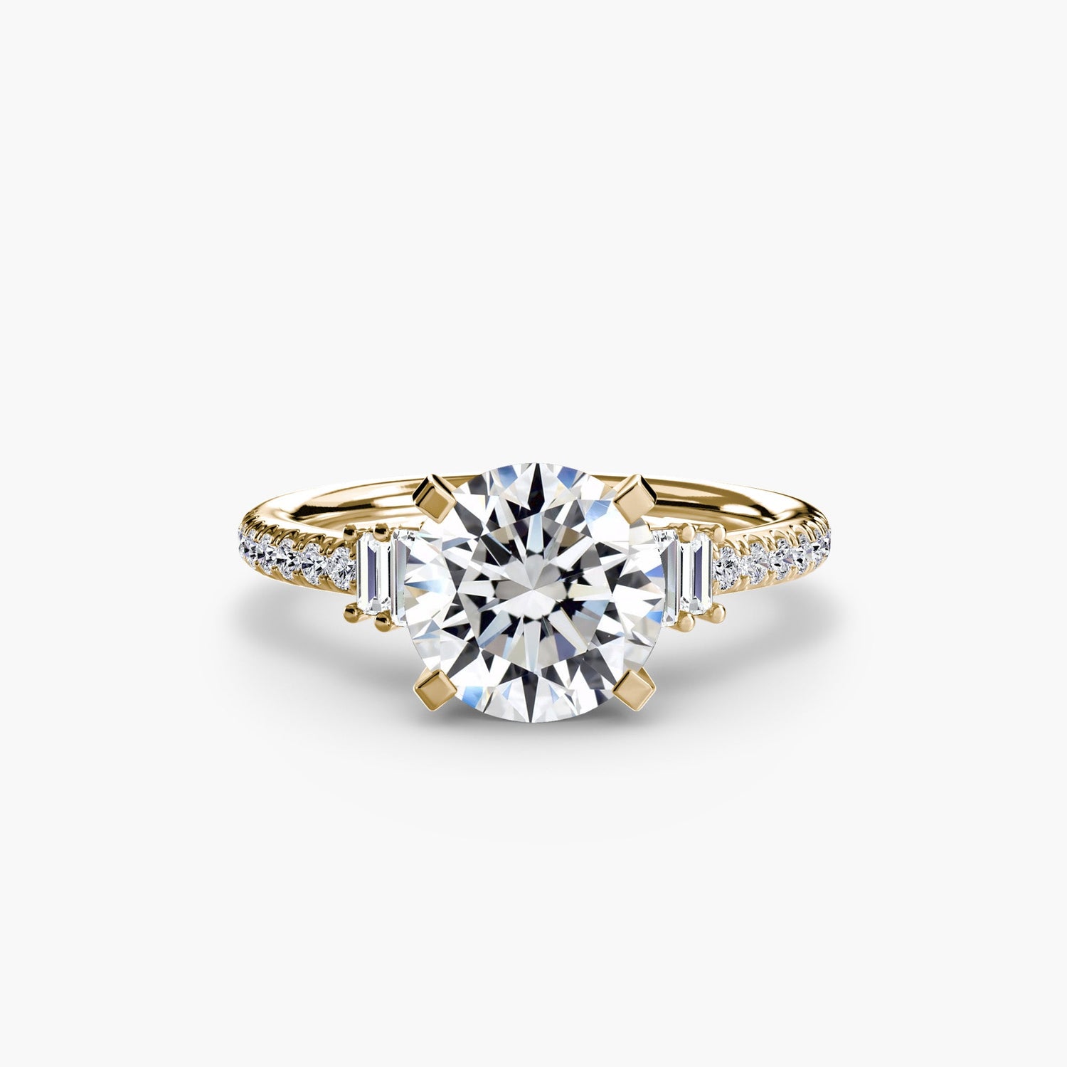 Pierre Précieuse Setting -carats Gold – vue de face
