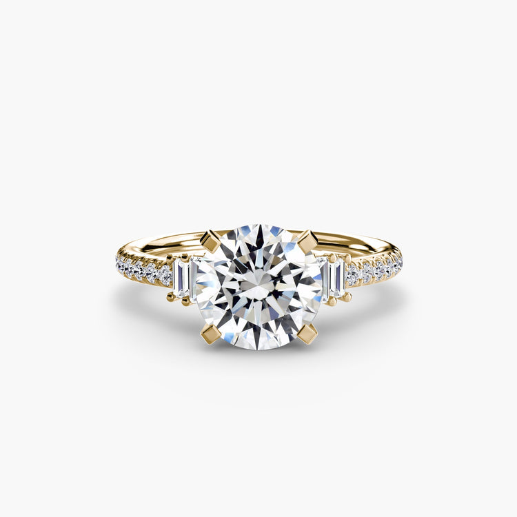 Pierre Précieuse Setting -carats Gold – vue de face