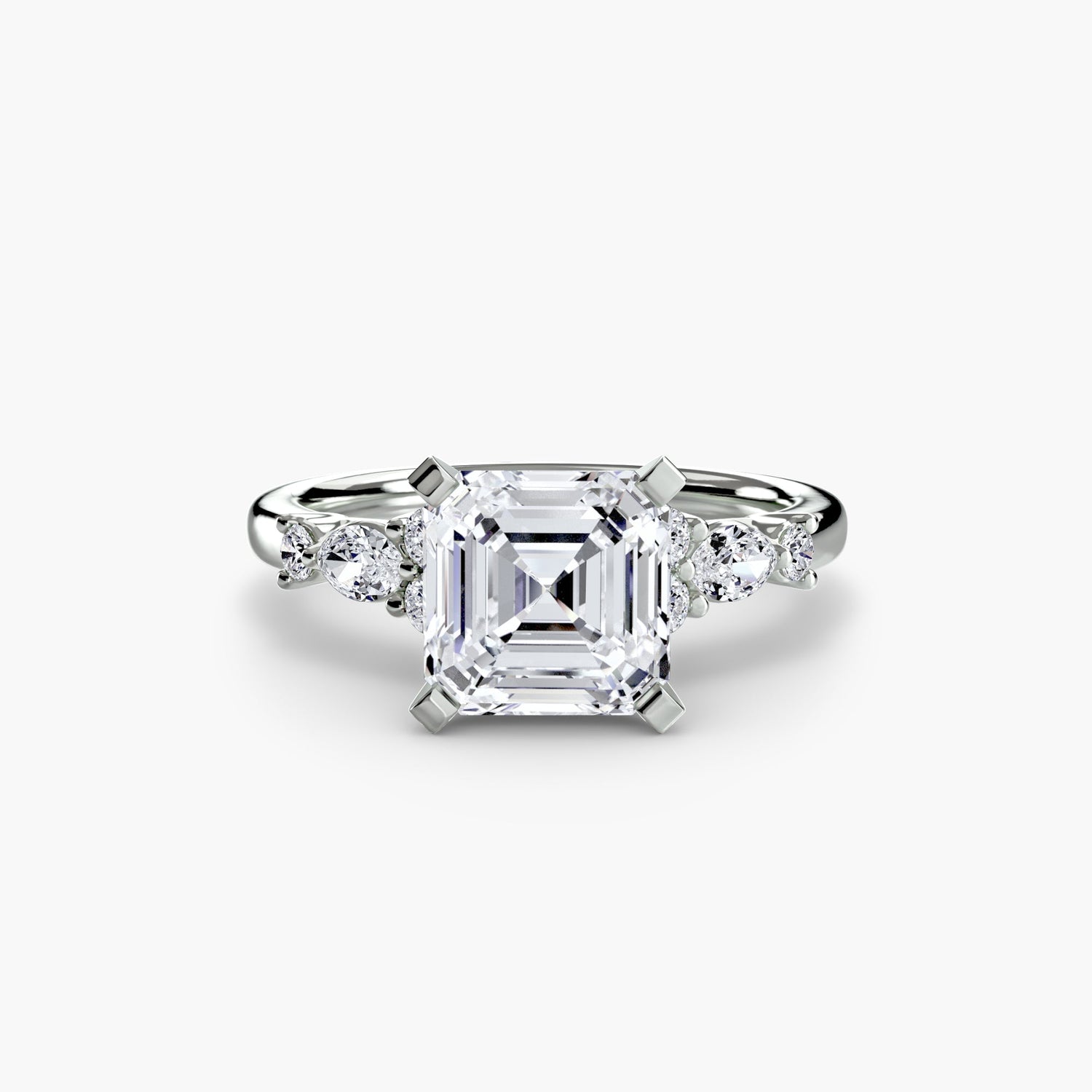 Gemme Taille Brillant Setting en Gold – gros plan