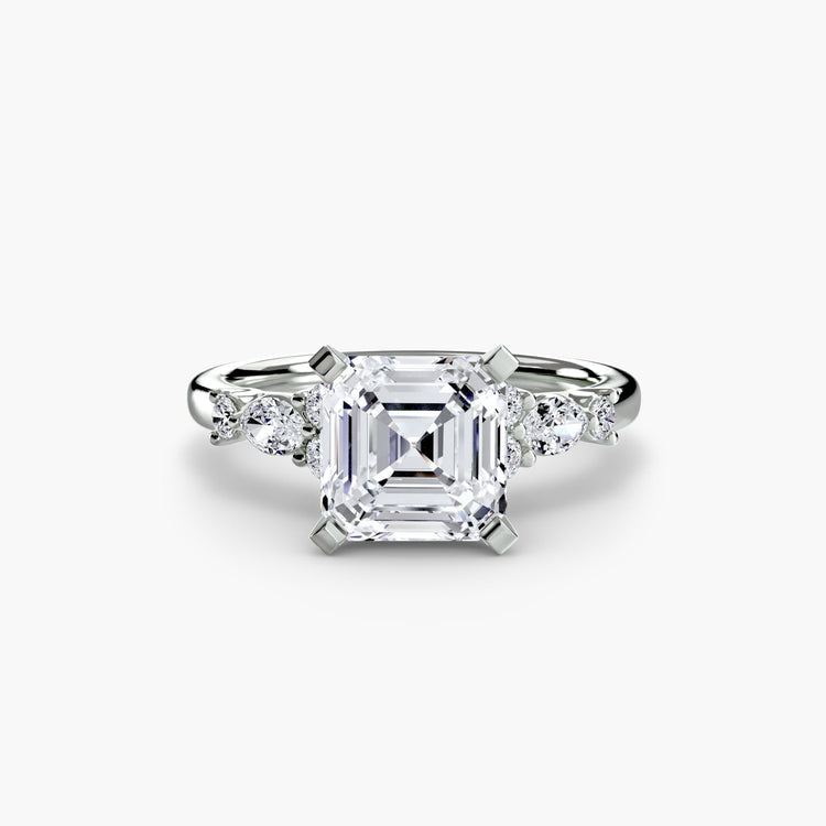 Gemme Taille Brillant Setting en Gold – gros plan