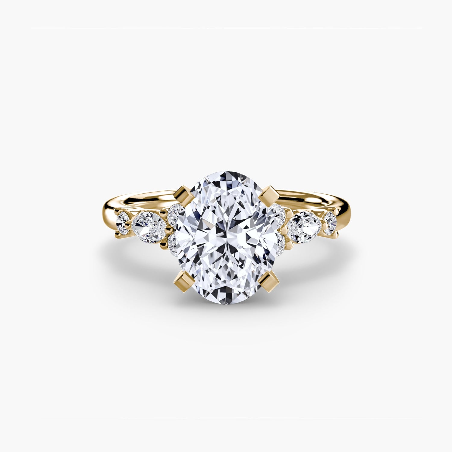 Gemme Setting carats Gold – vue de profil