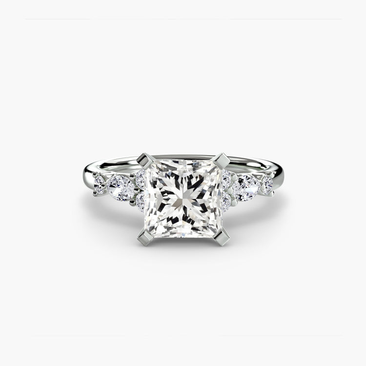Gemme Setting -carats Gold – vue de côté
